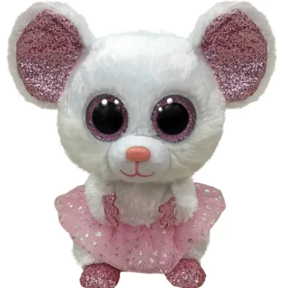 Peluche Beanie Boo'S - Nina La Souris 23 Cm