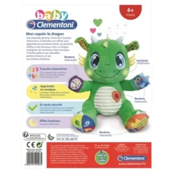 Peluche D'Eveil Mon Copain Le Dragon