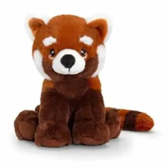 Peluche Ecologique Panda Roux 25 Cm