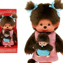 Peluche Kiki Monchhichi Maman Rose