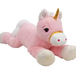 Peluche Licorne Rose 90 Cm