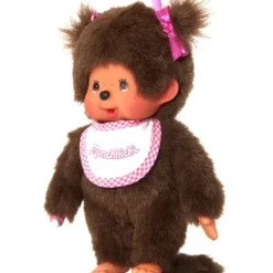 Peluche Monchhichi Fille Rose