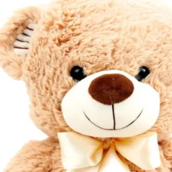 Peluche Ours Assis Avec Noeud 35 Cm