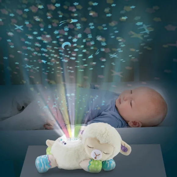 Peluche Veilleuse - Manon, Lumi Mouton Nuit Etoilee 3 En 1