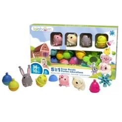 Perles Educatives A Assembler Lalaboom Animaux De La Ferme - 41 Pieces