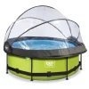 Piscine Lime 244 X 76 Avec Pompe Filtrante Et Dome