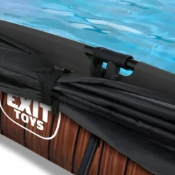 Piscine Wood 300 X 200 X 65 Avec Pompe Filtrante Et Voile D'Ombrage
