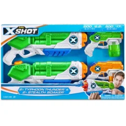 Pistolets X Shot Typhoon Thunder Et Stealth Soaker