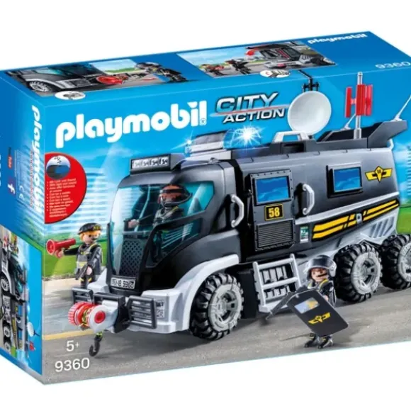 9360 - Playmobil City Action - Camion Des Policiers D'Elite Avec Sirene