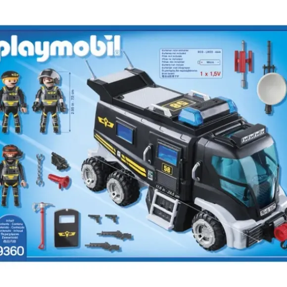 9360 - Playmobil City Action - Camion Des Policiers D'Elite Avec Sirene