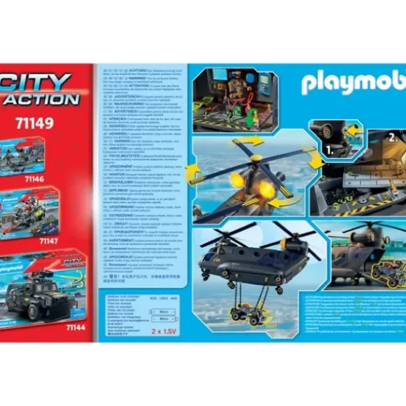 71149 – Playmobil City Action - Helicoptere Des Forces Speciales