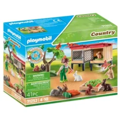 71252 - Playmobil Country - Enfant Avec Enclos Et Lapins