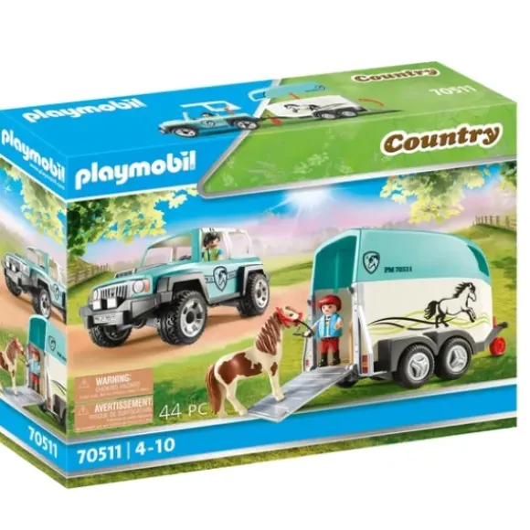 70511 - Playmobil Country - Voiture Et Van Pour Poney