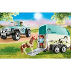 70511 - Playmobil Country - Voiture Et Van Pour Poney