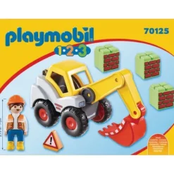 70125 - Playmobil 1.2.3 - Pelleteuse