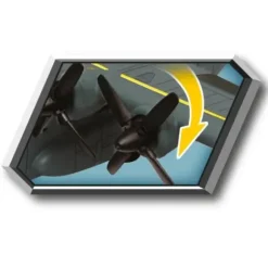 Porte-Avions 5 Véhicules Et Accessoires + Effets Sonores - 76 Cm