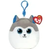 Porte-clés Chien En Peluche - 8 Cm