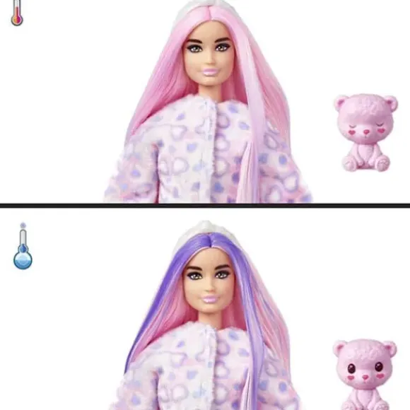 Poupee Barbie Cutie Reveal Ourson Rose
