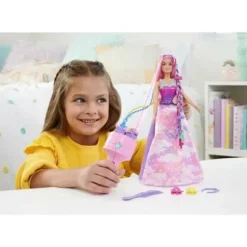 Poupee Barbie Dreamtopia Tresses Magiques A Coiffer