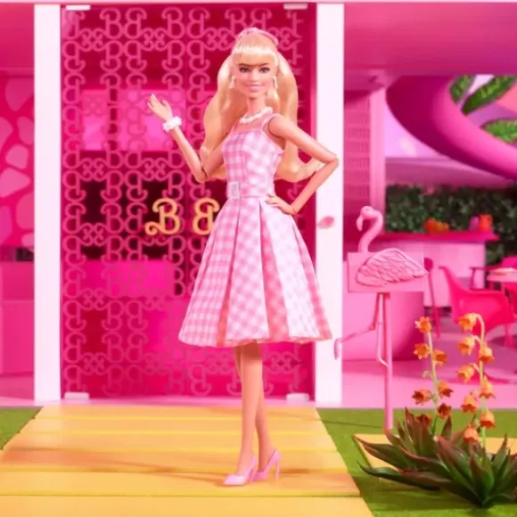 Poupee Barbie Le Film - Barbie Robe Vichy Rose