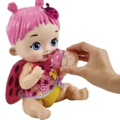 Poupon Bebe Coccinelle Rose Boit Et Fait Pipi - My Garden Baby