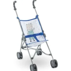 Poussette Canne Bleue Pour Poupons De 36 A 42 Cm