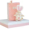 Protege Carnet De Sante Et Doudou Sucre Rose