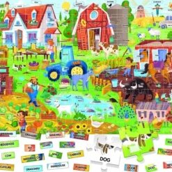Puzzle Anglais Facile 100 Mots - La Ferme