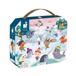 Puzzle Bataille De Boules De Neiges 36 Pieces