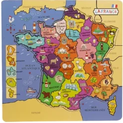 Puzzle Carte De France En Bois