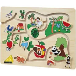 Puzzle Circuit En Bois