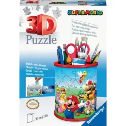 Puzzle 3D Pot A Crayons Super Mario