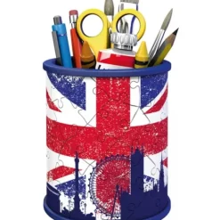 Puzzle 3D Pot A Crayons Union Jack 54 Pieces