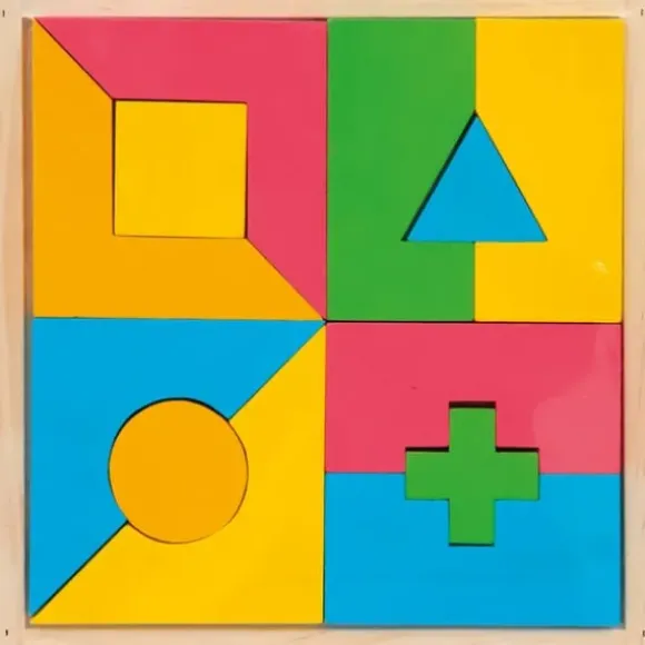 Puzzle En Bois Formes