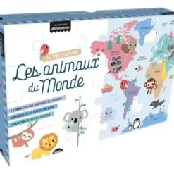 Puzzle En Bois - Je Découvre Les Animaux Du Monde