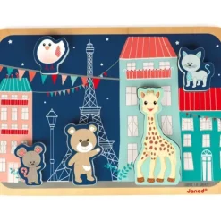 Puzzle En Bois Sophie La Girafe 5 Pieces