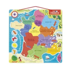 Puzzle France Magnetique Bois 93 Pieces