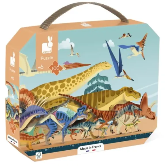 Puzzle Panoramique Dinosaures 100 Pieces