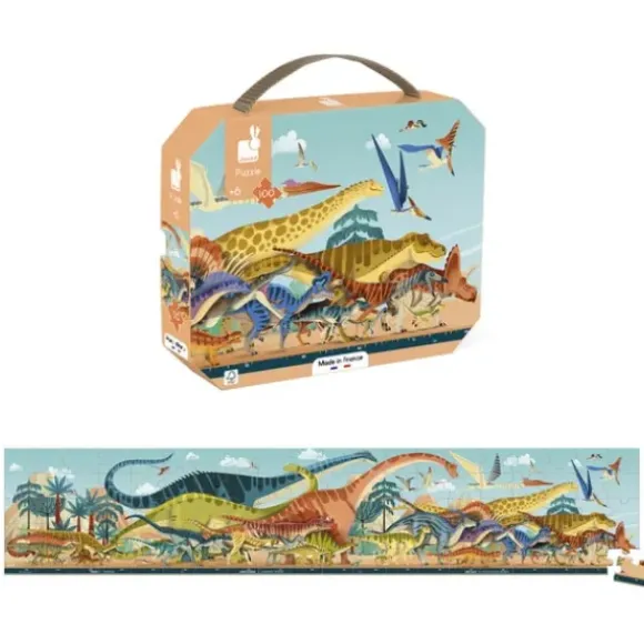Puzzle Panoramique Dinosaures 100 Pieces