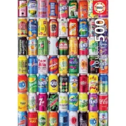 Puzzle 50 Pieces "Canettes De Soda"