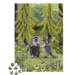 Puzzle 500 Pieces - Les Ratons Laveurs