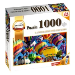 Puzzle 1000 Pieces Montgolfiere Avec Colle