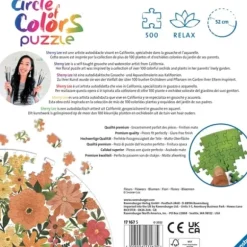 Puzzle Rond 500 Pieces - Fleurs