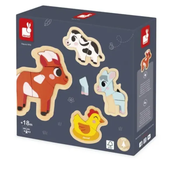 Puzzles Evolutifs Animaux De La Ferme