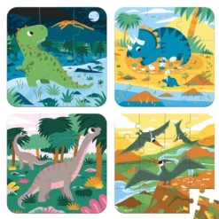 4 Puzzles Evolutifs Dinosaures