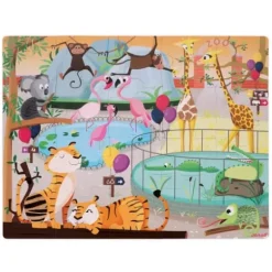 Puzzle Tactile Zoo 20 Pieces