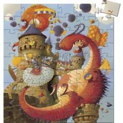 Puzzle Vaillant Et Les Dragons 54 Pieces