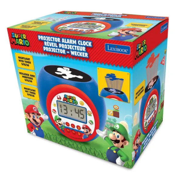 Réveil Mario Rond Avec Projection