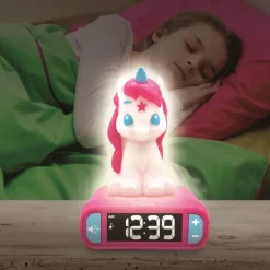Réveil Veilleuse Licorne 3 En 1