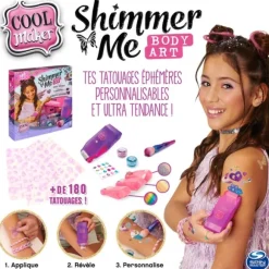 Shimmer Me Body Art - Coffret De Tatouages Ephemeres - Cool Maker